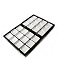 Rectangle Black PU Leather Display Trays, with 24Pcs Mini Square Plastic Loose Diamond Storage Boxes, White, 30x23x5.2cm