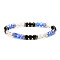 Fashionable Faceted Rondelle Glass Beads Stretch Bracelets for Women Girls Gift, 7-1/4 inch(18.5cm)