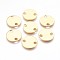 304 Stainless Steel Links connectors, Flat Round, Golden, 16x1.2mm, Hole: 3mm