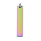 Ion Plating(IP) 304 Stainless Steel Pendants, with Jump Ring, Manual Polishing, Rectangle Charm, Stamping Blank Tag, Rainbow Color, 40x7x1.5mm, Hole: 3mm