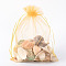 Organza Gift Bags with Drawstring, Wedding Party Christmas Favor Gift Bags, Organza Pouches for Potpourri, Goldenrod, 23x17cm