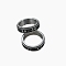 201 Stainless Steel Rotating Fidget Band Ring, Fidget Spinner Ring for Anxiety Stress Relief, Platinum, Sun Pattern, US Size 9(18.9mm)
