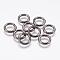 Iron Jump Rings, Open Jump Rings, Gunmetal, 12 Gauge, 12x2mm, Inner Diameter: 8mm