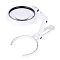 ABS Plastic Handheld and Desktop Foldable Illuminated Magnifier, with Acrylic Optical Lenses and 8PCS LED Light, White, 22x11x3.2cm, Magnification: 3.5X