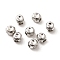 Brass Beads, Cadmium Free & Nickel Free & Lead Free, Cube, Real Platinum Plated, 2.5x2.5mm, Hole: 0.5mm