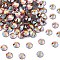 Preciosa® Crystal Hotfix Flatback Stones, Czech Crystal, Round(438 11 612 Chaton Rose VIVA 12 ®), 90310 200 Sun AB, SS10(2.7~2.9mm)