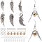 SUPERFINDINGS Harry Potter Golden Snitch Earring Making Kit with Iron Jump Rings and Earring Hooks Golden Snitch Friendship Earring Jewelry Set for Birthday