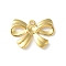 304 Stainless Steel Pendants, Bowknot Charms, Ion Plating(IP), Real 18K Gold Plated, 20.5x28.5x3.5mm, Hole: 2mm