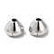 Brass Beads, Cadmium Free & Nickel Free & Lead Free, Cone, Real Platinum Plated, 5x4mm, Hole: 1.2mm