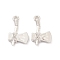 Alloy Pendants, Long-Lasting Plated, Lead Free & Cadmium Free, Axe, Platinum, 28x17x3.5mm, Hole: 2.5mm