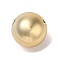 CCB Plastic Beads, Round, Golden, 16mm, Hole: 2mm