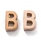 Ion Plating(IP) 304 Stainless Steel Charms, Alphabet, Rose Gold, Letter.B, 8x5x3mm, Hole: 1.8mm