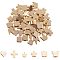 Brass Beads, Mixed Shapes, Golden, Packaging Box: 5.4x5.3x2cm