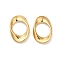 304 Stainless Steel Linking Rings, Twisted Oval, Real 18K Gold Plated, 20.5x13.5x3mm, Inner Diameter: 11x10.5mm