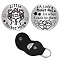 1Pc 201 Stainless Steel Commemorative Coin, with 1Pc Guitar Clip, Pocket Hug Coin, Inspirational Quote Coin, Decision Maker, Flat Round, Star, 30x2mm