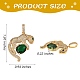 Подвески из кубического циркония с покрытием из латуни ZIRC-SZ0003-88-7