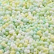 Непрозрачный матовый стеклянный бисер цвета макарон X1-SEED-K009-12B-04-3