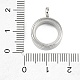 Подвески-медальоны из нержавеющей стали 304 STAS-S132-16P-01-3