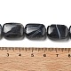 Натуральный черный агат бисер нитей G-K392-B02-13x18mm-4