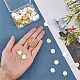 Superfindings 100 шт. плоские круглые подвески золотые и серебряные латунные штамповки пустые бирки подвески для изготовления ювелирных изделий 12x0.25 мм KK-FH0001-49-NF-3