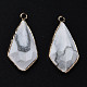 Природные подвески Howlite G-Q998-029C-2