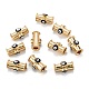 Настоящие позолоченные бусины из латуни 18k KK-A155-26G-2