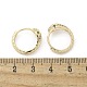 Серьги-кольца из латуни с прозрачным фианитом EJEW-Q014-20G-2
