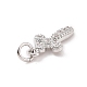 Латунные микро проложить кубического циркония подвески KK-C012-41P-3