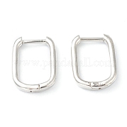 Латунные английском замке Серьги-кольца EJEW-L234-025P