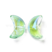 Прозрачный Electroplate стеклянные бусины GLAA-F122-01E