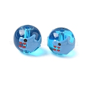 Стеклянные эмалевые бусины ручной работы LAMP-D304-02D