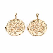 Латунные микропаве прозрачные подвески с фианитом KK-S356-690