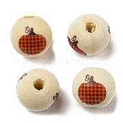 Осенние деревянные европейские бусы WOOD-H105-04F-01