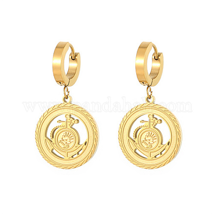 Серьги-кольца из нержавеющей стали 304 FL9433-2-1