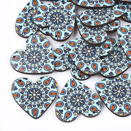 Печатные подвески из липы WOOD-S045-011D-1