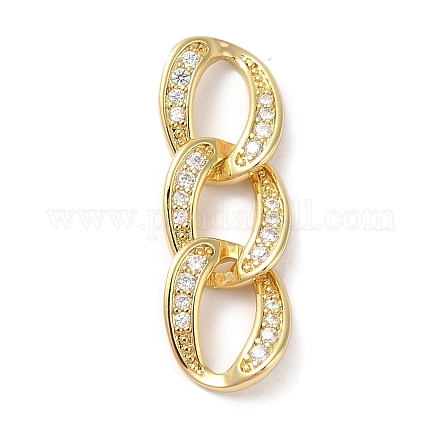 Подвески из латуни и кубического циркония KK-L216-065G-1