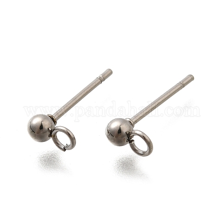 201 фурнитура для сережек-гвоздиков из нержавеющей стали STAS-R156-01P-02-1