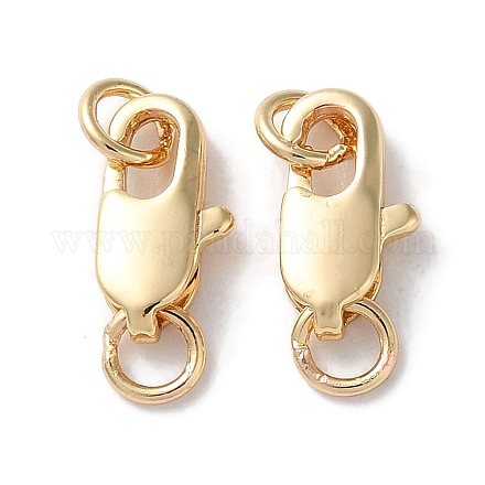 Стойки обшивки латунь когтя омара застежками KK-F090-24LG-01-1