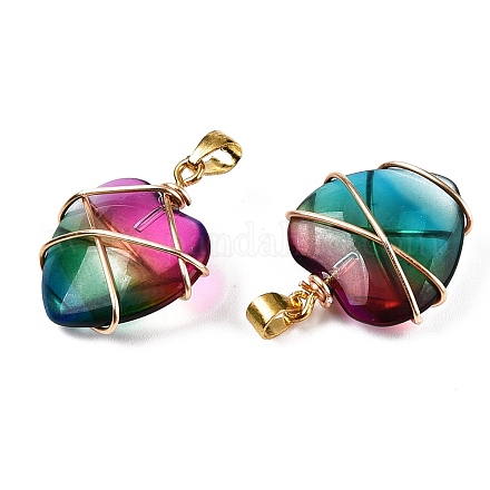 Подвески lampwork GLAA-T023-05K-1