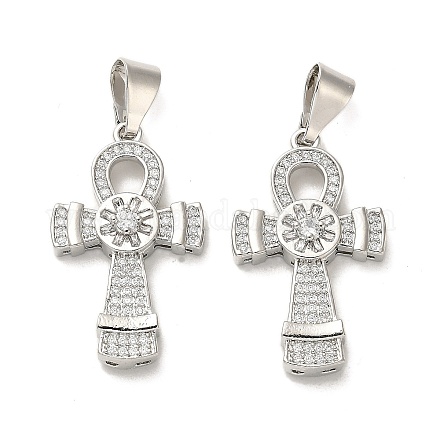 Латунные микро проложить кубического циркония подвески KK-K355-43P-1
