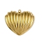 304 Stainless Steel Pendants, Golden, Heart, 25.5x28.5x6.5mm, Hole: 2mm