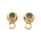 304 Stainless Steel Tube Bails, Loop Bails, Ring Bail Beads, Ion Plating(IP), Real 14K Gold Plated, 8x5x3.5mm, Hole: 0.7mm