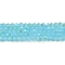 Imitation Jade Electroplate Glass Beads Strands, AB Color Plated, Faceted, Bicone, Deep Sky Blue, 4x4mm, Hole: 0.8mm, about 80~85pcs/strand, 30~32cm