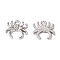 Halloween Spider Jewelry CCB Plastic Pendants, Nickel, 18x17x3mm