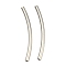 Non-Tarnish 304 Stainless Steel Tube Beads, Curved Tube, Stainless Steel Color, 30x2mm, Hole: 1.4mm
