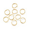 304 Stainless Steel Jump Rings, Open Jump Rings, Real 18K Gold Plated, 18 Gauge, 10x1mm