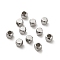 Brass Spacer Beads, Cube, Real Platinum Plated, 2x2x2mm, Hole: 1.2mm