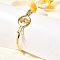 201 Stainless Steel Flat Round Link Bangles for Women, Real 18K Gold Plated, Virgin, 1/8 inch(0.4cm), Inner Diameter: 2 inch(5.1cm)x2-5/8 inch(6.6cm)