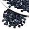 2-Hole Glass Seed Beads, Opaque Frosted Colours, Rectangle, Prussian Blue, 5x4.5~5.5x2~2.5mm, Hole: 0.5~0.8mm, about 1180pcs/bag
