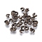 Brass Crimp Beads Covers, Nickel Free, Antique Bronze, Size: About 5mm In Diameter, 4mm Thick, Hole: 2.2mm